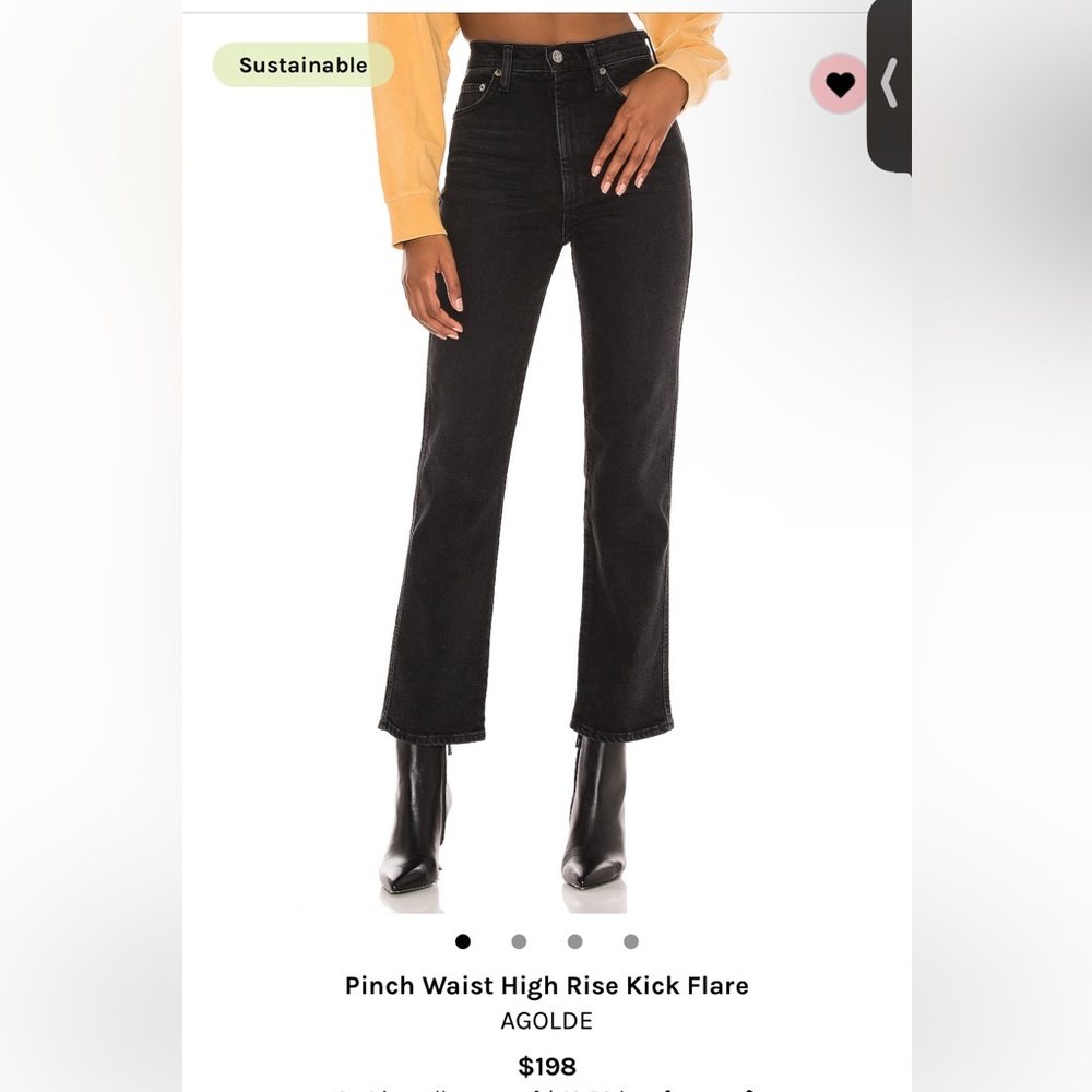AGOLDE PINCH WAIST HIGH RISE KICK FLARE